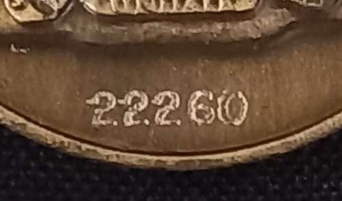 SADF - FULL SIZE DE WET (10 YEAR) SERVICE MEDAL NUMBERED 22260