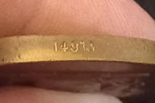 John Chard Medal Full Size Numbered 14913 + Miniature  ` ONE BID FOR BOTH `
