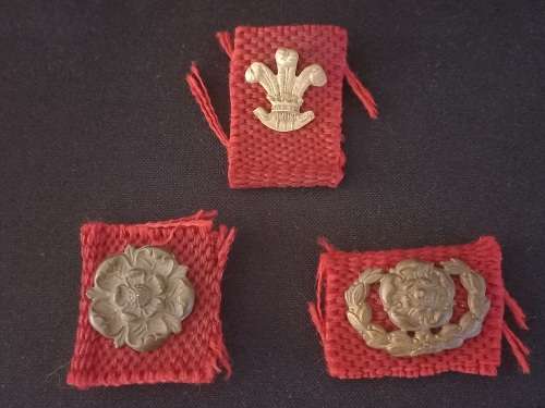British Army WW1 / WW2 LANCASHIRE REGIMENT BADGES   `` One Bid For The 3 Badges ``