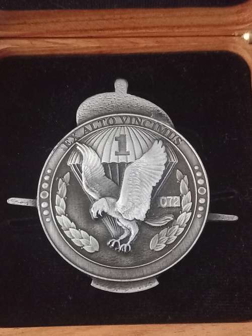 The BATTLE Of CASSINGA Badge   Number 072    In Original Wooden Case  ``` WoW ```