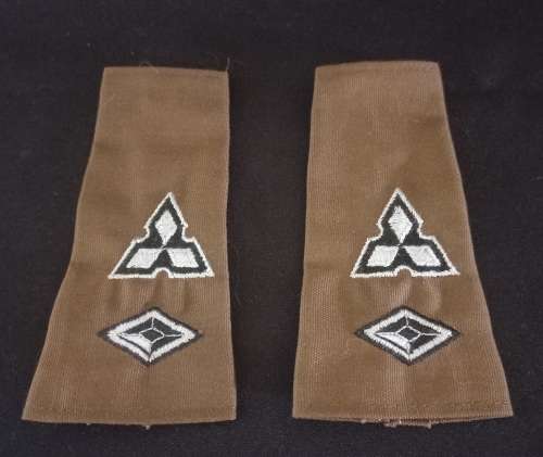 SWA. OFFICERS BROWN LIEUTENANT COLONEL RANK EPAULETTES          RR21