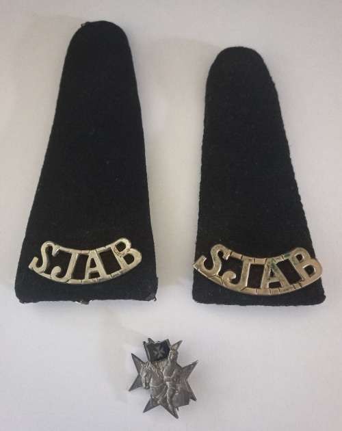 ST. JOHN`S Sterling Silver Badge And Shoulder Insignia ( Differend Sizes See Photo`s )     RR24