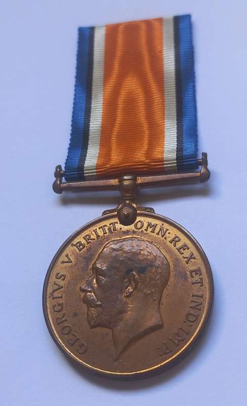 British War Medal  `` BRONZE `` Awarded To 19328 PTE. J. SELOANYANA S.A.N.L.C. `` SUPER RARE ``