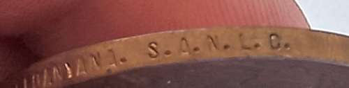 British War Medal  `` BRONZE `` Awarded To 19328 PTE. J. SELOANYANA S.A.N.L.C. `` SUPER RARE ``