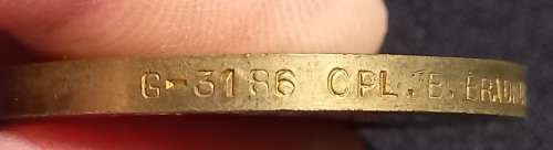 WW1 British War Medal And Victory Medal To G. 3186 CPL. B. BRADNUM. MIDD XR.              W10