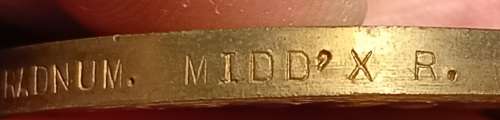 WW1 British War Medal And Victory Medal To G. 3186 CPL. B. BRADNUM. MIDD XR.              W10
