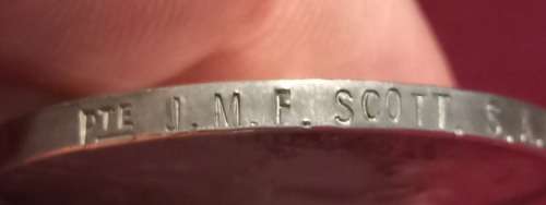 WW1 British War Medal To PTE. J.M.F. SCOTT. S.A.M.C.C.                         W17