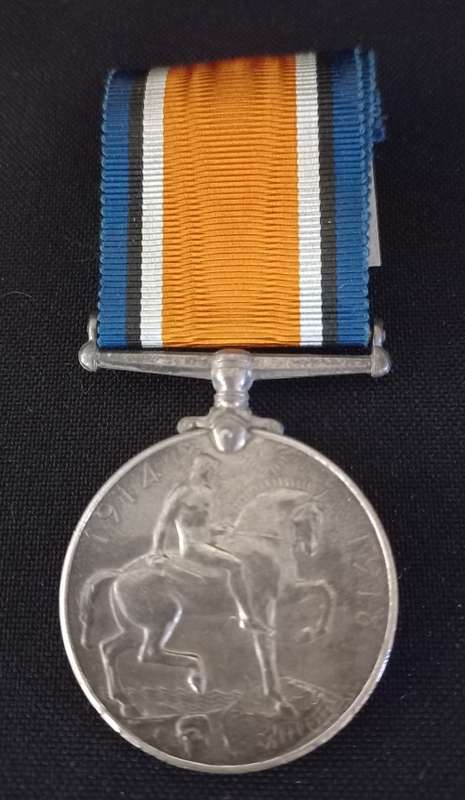 WW1 British War Medal To BURG. GJ MYBURGH 2 DF ZAR                            W8