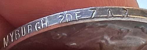 WW1 British War Medal To BURG. GJ MYBURGH 2 DF ZAR                            W8
