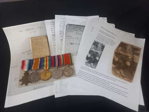 WW1 / WW2 Medal Group To SJT. P.C. OSBORNE BRANDS F.RFLS.