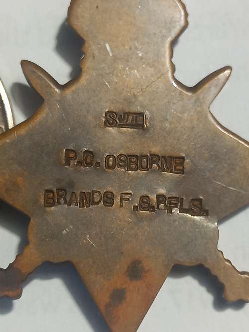 WW1 / WW2 Medal Group To SJT. P.C. OSBORNE BRANDS F.RFLS.