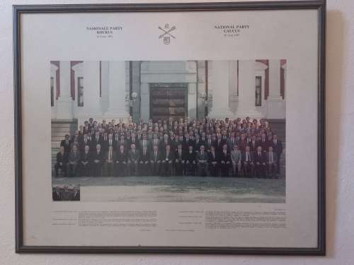 29 Famed Original Photo`s And 3 Documents Framed National Party 1991 And More From Raadslid Bornman