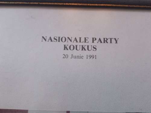 29 Famed Original Photo`s And 3 Documents Framed National Party 1991 And More From Raadslid Bornman