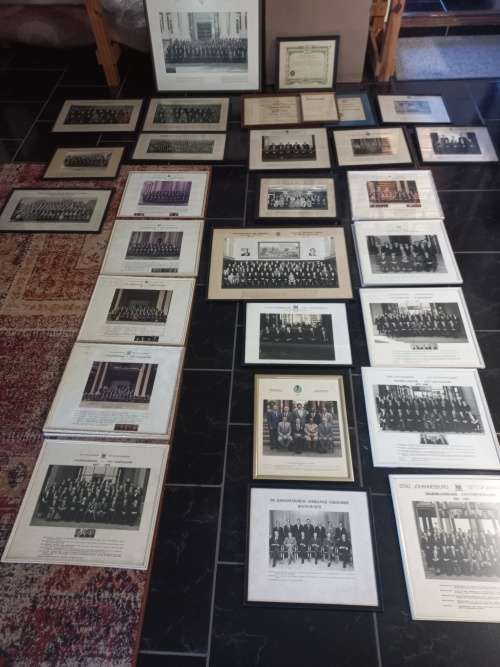 29 Famed Original Photo`s And 3 Documents Framed National Party 1991 And More From Raadslid Bornman