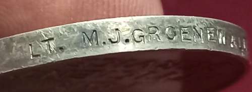 South Africa Efficiency Medal Lt M.J. Groenewald S.A.A.C.         FOR USERNAME Reinhard7  ONLY