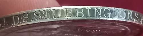 Royal Naval Long Service And Good Conduct Medal To: 283434. D.S. STUBBINGTON, S.P.O. H.M.S. BLAKE.