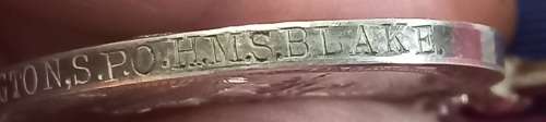 Royal Naval Long Service And Good Conduct Medal To: 283434. D.S. STUBBINGTON, S.P.O. H.M.S. BLAKE.