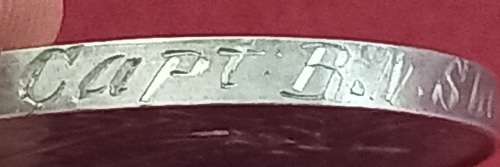 Volunteer Long Service Medal Awarded To : Capt. B.N. Short Yercaud Rifle Voltrs