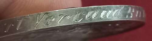 Volunteer Long Service Medal Awarded To : Capt. B.N. Short Yercaud Rifle Voltrs