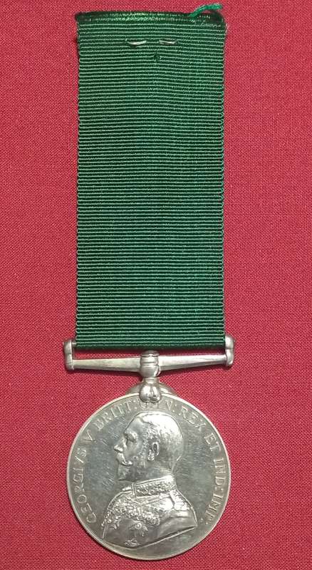 Volunteer Long Service Medal Awarded To : Capt. B.N. Short Yercaud Rifle Voltrs