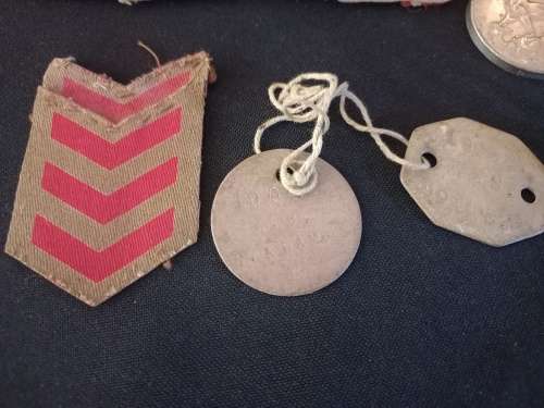 WW2 Medal Group and Insignia   Awarded To :   M.19002 D. ADAMS
