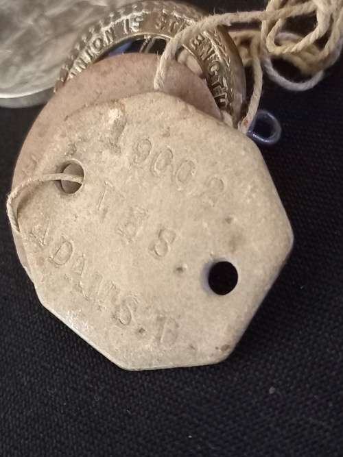 WW2 Medal Group and Insignia   Awarded To :   M.19002 D. ADAMS