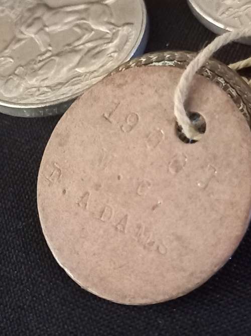 WW2 Medal Group and Insignia   Awarded To :   M.19002 D. ADAMS