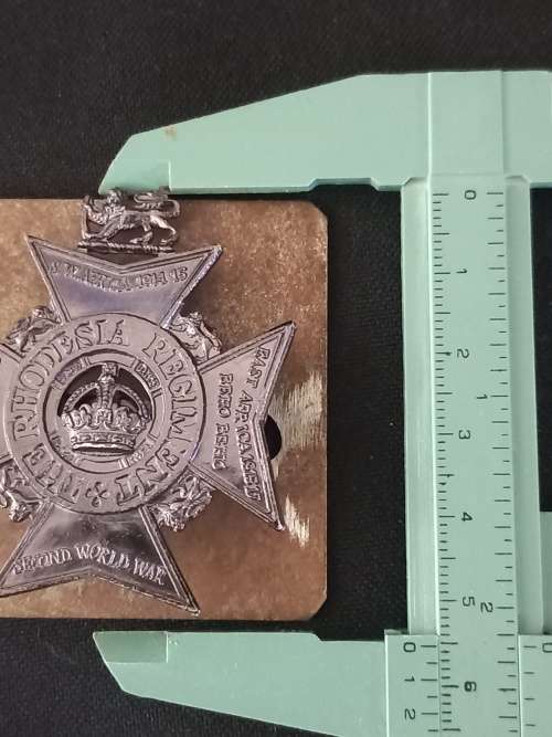 Rhodesia Regiment Cap Badge Worn 1972 - 1980         T3