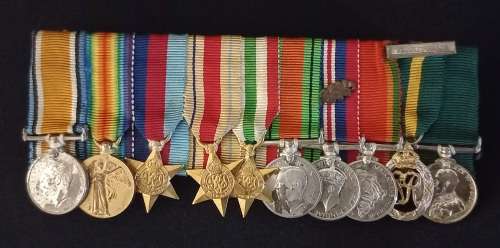 WW1 Miniature Medal Group           ( Note Condition )                 X25