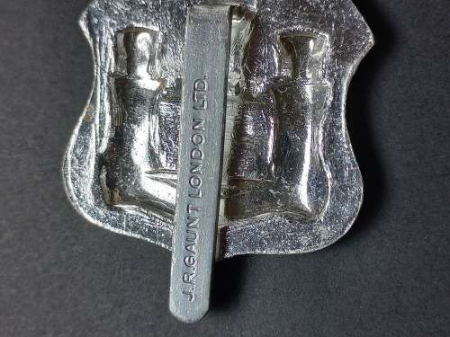 Dorset Territorials WHO`S A - FEAR`D Anodized Stay Brite Army Cap Badge          X75