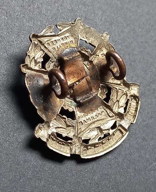 The Border Regiment 1881-1906 Pattern Cap Badge   ( White Metal )    X76