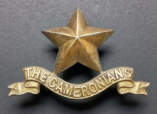 WW1 The Cameronians Scottish Rifles Pipers Badge           X79