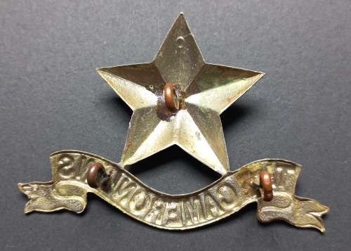 WW1 The Cameronians Scottish Rifles Pipers Badge           X79