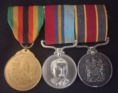 RHODESIAN B S A Police Reserve TRIO Awarded To: 14359G F/R BEZUIDENHOUT P.B. FOR USER RyaDav7740