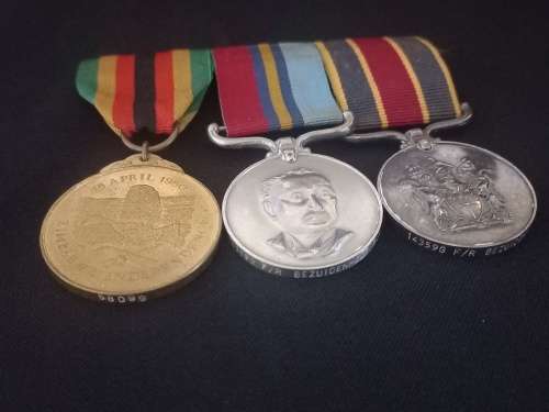 RHODESIAN B S A Police Reserve TRIO Awarded To: 14359G F/R BEZUIDENHOUT P.B. FOR USER RyaDav7740