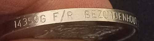 RHODESIAN B S A Police Reserve TRIO Awarded To: 14359G F/R BEZUIDENHOUT P.B. FOR USER RyaDav7740