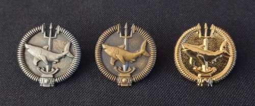 Recce Attack Diver Qualification Mess Dress Badges Class 1 and Class 2 + Gold ( Gold Not Issued )