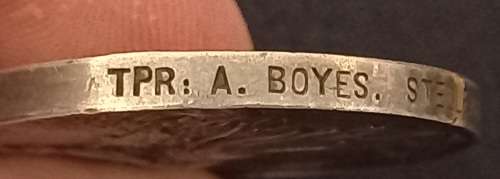 Father And Son Medal Group To: Boyes      ( QSA Father, WW1 Medals Son Killed In Action + Dog Tag  )