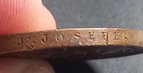 Defence Of O`OKIEP   Medal  Awarded To: J. JOSEPH. ( Please Note Suspender Is Broken Off )