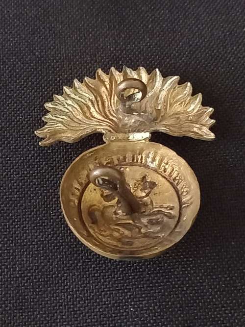 Victorian - Boer War Era Northumberland Fussiliers Cap Badge ( Pre 1903 )  RARE          X179