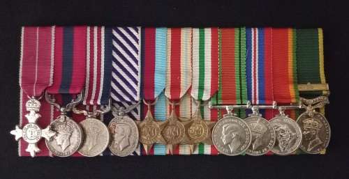 WW2 Miniature Medal Group  ( Eleven Medals See Photo`s )                 M3