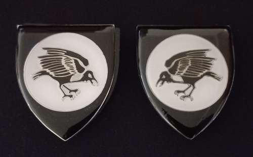 201 Battalion Shoulder Flashes Pair With Backing ( All Pins )                F4
