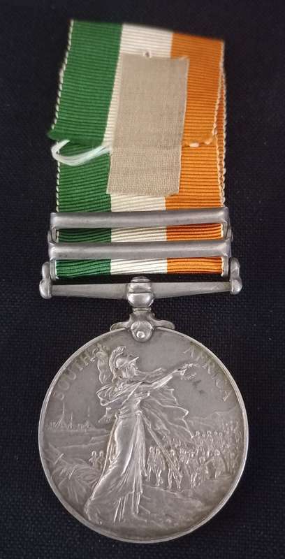 Boer War King`s South Africa Medal Awarded To LT. C.J. NASH A.S.C.        No.4