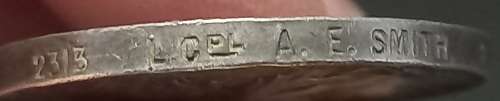 Boer War King`s South Africa Medal Awarded To 2313 LCPL. A.E. SMITH. R.E.   No.5
