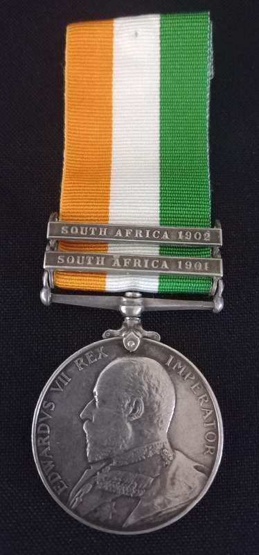 Boer War King`s South Africa Medal Awarded To 4999 SERJT: R. MILLWARD. THE QUEEN`S    No.6