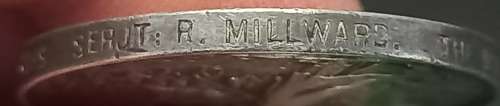 Boer War King`s South Africa Medal Awarded To 4999 SERJT: R. MILLWARD. THE QUEEN`S    No.6