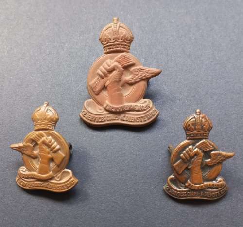 South African Q-Service Corps Cap And Collar Badges          F13