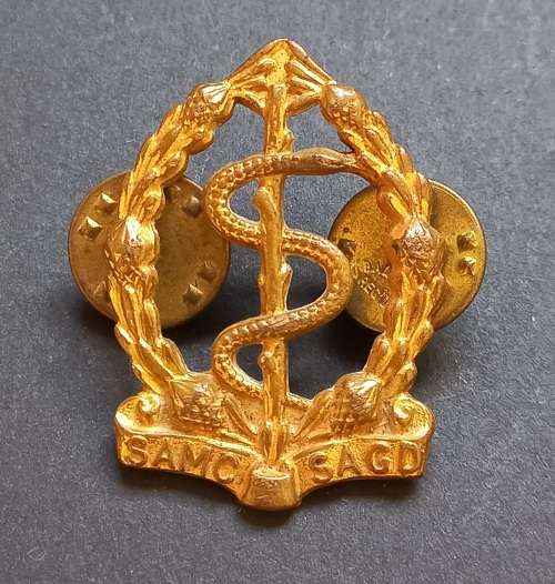 SA. Medical Corps Collar Badge                   F19