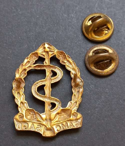 SA. Medical Corps Collar Badge                   F19