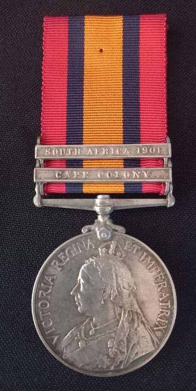 Boer War - QSA Medal Awarded to 39870 Pte. ER. HOWES C.C.C.C.                 No.1